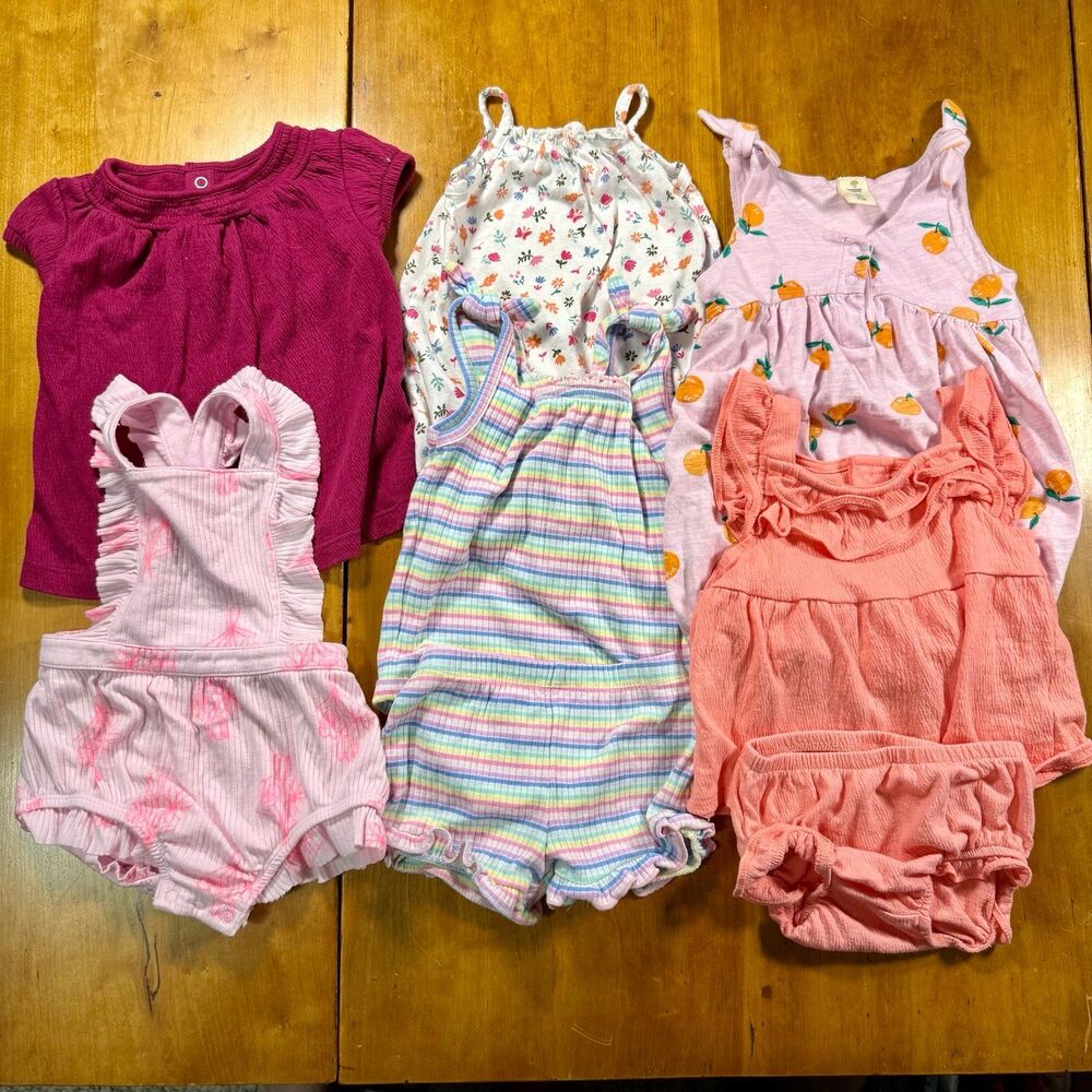 Baby Girl Clothes Outfits 6-9M & 9M  Baby Clothes Bundle Lot of 6
